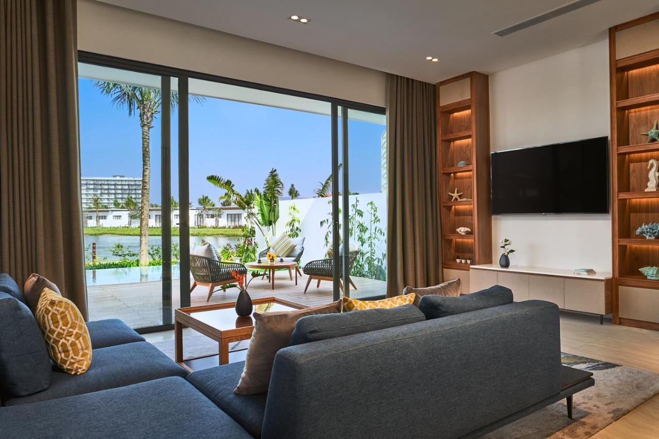 富国岛瑞享别墅及公寓 外观 照片 A living room at the resort
